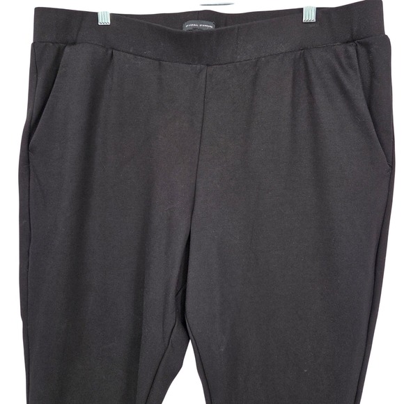Universal Standard Pants - Universal Standard Women Medium 18/20 Moro Ponte Tapered Pants Black Classic